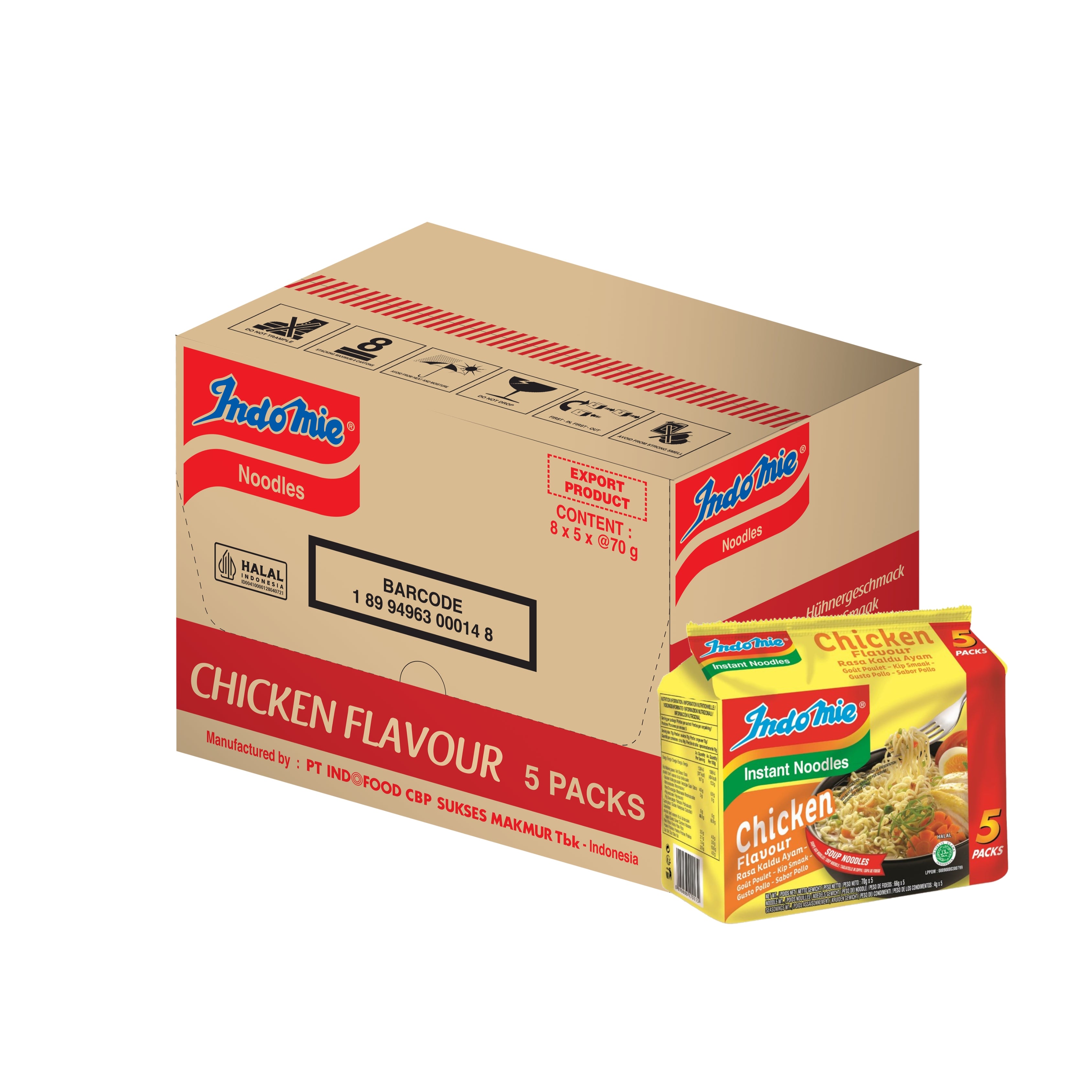 Indomie Kip Smaak 40-pack + Grote Tas