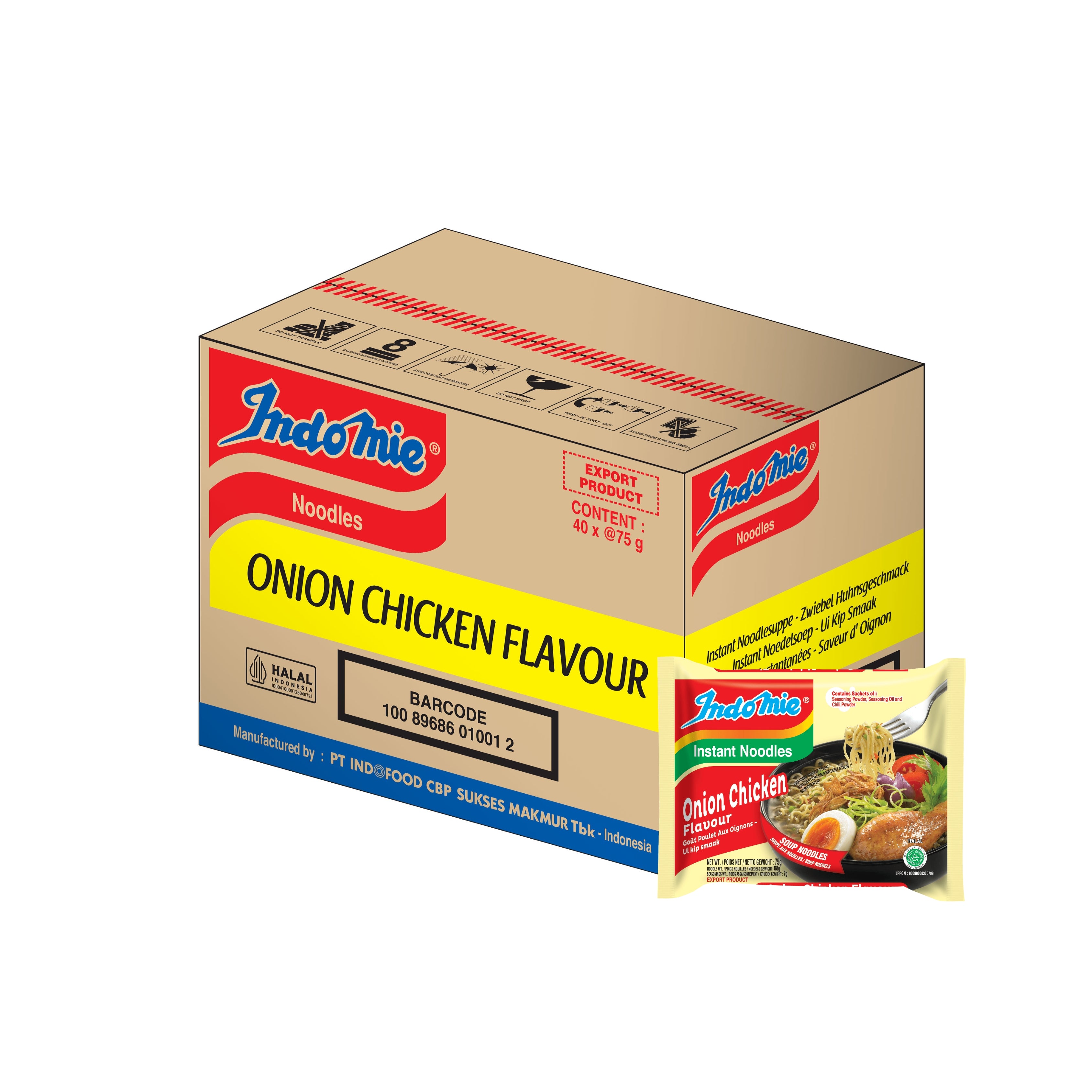 Indomie Uien Kip Smaak 40-pack + Grote Tas